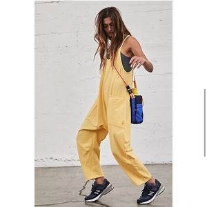 Free people hot shot onesie yellow NWT
